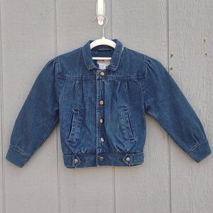 Vintage Outer Stuff Flannel Lined Denim‎ Jacket Size 4